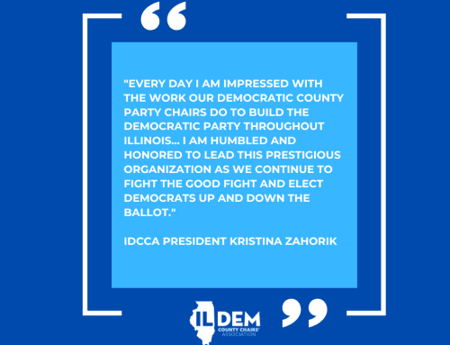 Zahorik Re-elected President of Dem County Chairs’ Association